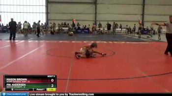 64 lbs Round 2 - Fin Andersen, Buxton Intensity vs Mason Brown, NCWAY National Team