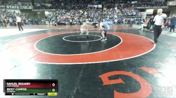 4A 132 lbs Champ. Round 1 - Samuel Irizarry, Lake Stevens vs Ricky Campos, Issaquah