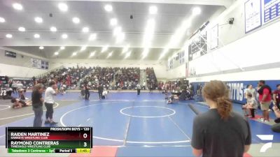 120 lbs Quarterfinal - Raiden Martinez, Hawkeye Wrestling Club vs Raymond Contreras, Threshold Wrestling Club