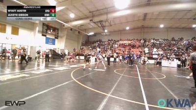 92 lbs Consolation - Wyatt Austin, Sperry Wrestling Club vs Jaxsyn Gibson, Keystone Kids Wrestling Club