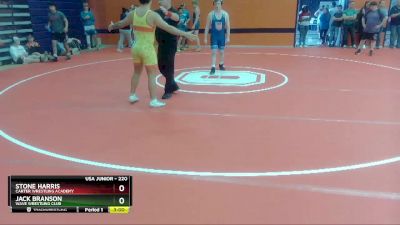 220 lbs Semifinal - Stone Harris, Carter Wrestling Academy vs Jack Branson, Wave Wrestling Club