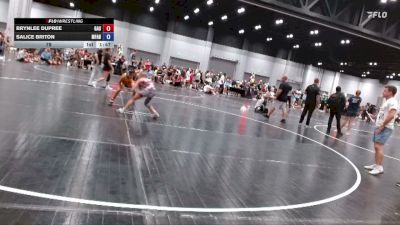 78 lbs Round 2 (10 Team) - Brynlee Dupree, Georgia United vs Salice Briton, MF Angels
