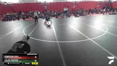 77 lbs Quarterfinal - Christian Solt, Askren Wrestling Academy vs Caleb Weaver, Demolition Wrestling Club