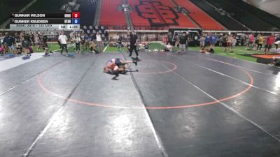 132 lbs Cons. Semis - Gunnar Wilson, Oregon vs Gunner Knudsen, Utah