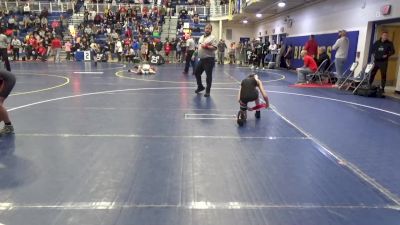 87 lbs Round Of 32 - Travis Secrist, Peters Township vs Sidney Johnson III, Ben Logan