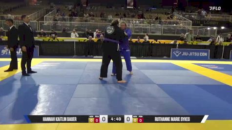 Ruthanne Marie Sykes vs Hannah Kaitlin Bauer 2025 Pan Jiu Jitsu IBJJF Championship