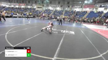 95 lbs Round Of 16 - Tyson Coleman, Colorado Outlaws vs Brayden Johnson, Steel City Reloaded
