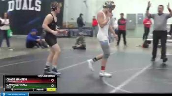 130 lbs Finals (2 Team) - Gavin Schnall, Edge vs Chase Hansen, Terps Xpress
