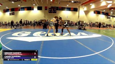 144 lbs Cons. Round 4 - Gregory Barnett, West Springfield High School vs Caiden Saavedra, Staunton River