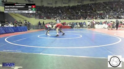 113 lbs Consi Of 64 #2 - Sean-Tyler Chernisky, Broken Arrow vs Gage Penfield, Collinsville Junior High