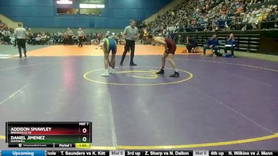 3 - 132 lbs Cons. Round 1 - Addison Smawley, Brookville HS vs Daniel Jimenez, Hopewell