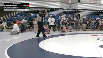130 lbs Champ. Round 3 - Jaylyn Hartmann, Stoughton Viking Wrestling Club vs Arianna Sbardella
