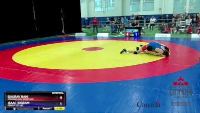 45kg Semifinal - Gaurav Bahi, Canadian Mal Wrestling vs Isaac Ingram, Forest City WC