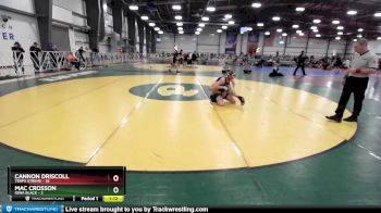 96 lbs Rd# 3 12:00pm Friday - Mac Crosson, Iowa Black vs Cannon Driscoll, Terps Xtreme