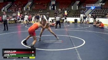 108 lbs Semis & 1st Wrestleback (8 Team) - Layne Martin, Rockford vs Jayson Clark, Michigan Mafia