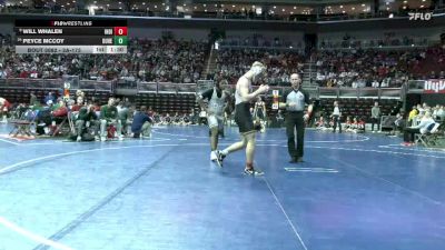 3A-175 lbs Champ. Round 1 - Will Whalen, Indianola vs Peyce McCoy, Dubuque Hempstead