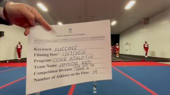 Core Athletix - Senior Red [L3 - U19] 2021 Athletic Championships: Virtual DI & DII