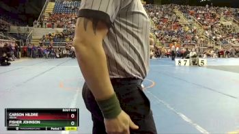 145 lbs Quarterfinal - Carson Hildre, Velva vs Fisher Johnson, Kindred
