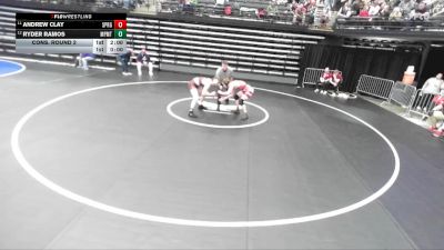 5A 150 lbs Cons. Round 2 - Andrew Clay, Springville vs Ryder Ramos, Maple Mountain