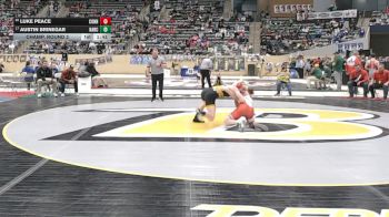 144 lbs Champ. Round 2 - Austin Brinegar, Harrison County vs Luke Peace, Conner