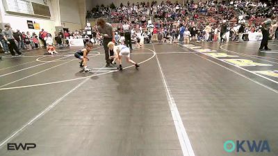 58 lbs Consi Of 8 #1 - Kinser Baker, Berryhill Wrestling Club vs Vincent Butcher, Tulsa Blue T Panthers