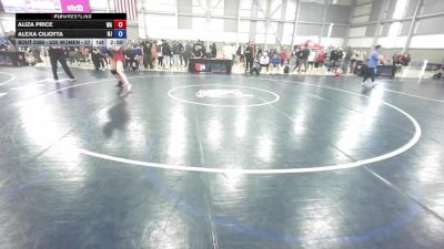 U20 Women - 57 lbs Cons. Round 2 - Aliza Price, WA vs Alexa Ciliotta, NJ