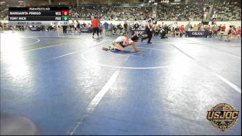 90 lbs Round Of 32 - Margarita Priego, Wesley Wrestling Club vs Tory Rice, Prodigy Elite Wrestling