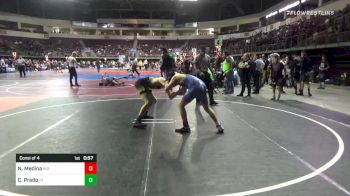 122 lbs Consi Of 4 - Noah Medina, Rio Rancho Jr Wrestling vs Carlos Prado, Team Xtreme