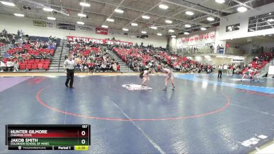 157 lbs Quarterfinal - Hunter Gilmore, Chadron State vs Jakob Smith, Colorado School Of Mines