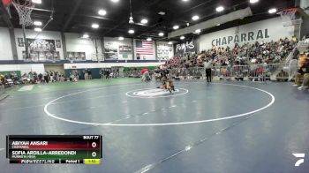 115 lbs Semifinal - Abiyah Ansari, Chaparral vs Sofia Ardilla-Arredondo, Murrieta Mesa