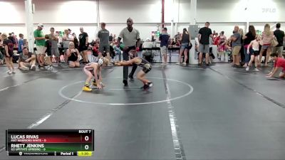 48 lbs Round 3 (6 Team) - Rhett Jenkins, U2 Upstate Uprising vs Lucas Rivas, Mat Warriors White