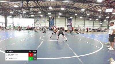 160 lbs Rr Rnd 2 - Joshua Joubert, North Hunterdon Wrestling Club vs Keian Collins, Brady Strong Blue