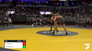 220 lbs Quarterfinal - Tommy Morrill, Columbus East vs Devin Kendrex, Mt. Vernon (Fortville)