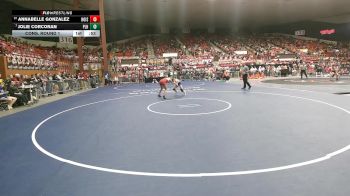 115 lbs Cons. Round 1 - Jolie Corcoran, Perry-Lecompton HS vs Annabelle Gonzalez, Hoisington HS