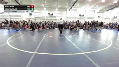 75 lbs Round Robin 1 - Sofia Husk, Pheonix Wrestling-Girls vs Adalynn Pratt, WV Lunatics-Girls
