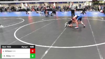 7th - 8th grade - 123 Champ. Round 1 - Xander Riley, USA Mat Club vs Jaxon Wilson, Sebolt Wrestling Academy