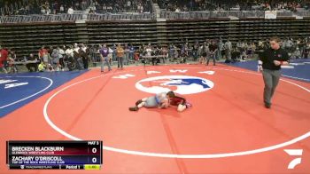 71 lbs Cons. Round 3 - Brecken Blackburn, Glenrock Wrestling Club vs Zachary O`Driscoll, Top Of The Rock Wrestling Club