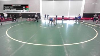 120 lbs Quarterfinal - Owen Vigue, Winslow vs Grisam Shields, Kennebunk
