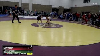 88 lbs Placement (4 Team) - Levi Davidson, UNC (United North Central) vs Levi Weber, Alexandria