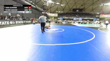 Boys 2A 113 lbs Champ. Round 2 - Jose Alatorre, Centralia vs Ryder Lessard, Aberdeen