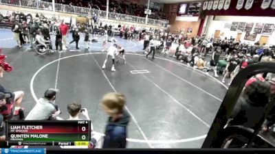 106 lbs Champ. Round 1 - Liam Fletcher, Mt. Spokane vs Quinten Malone, Freeman