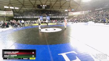 Girls 3A/4A 145 1st Place Match - Oksana Galiant, Kent Meridian (Girls) vs Bailey Parker, Peninsula (Girls)