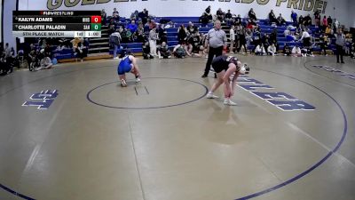 190 lbs 5th Place Match - Charlotte Paladin, Shaler Area Hs vs Kailyn Adams, Hickory Hs