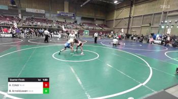 132 lbs Quarterfinal - Alex Coker, Blue Thunder vs Brett Arnoldussen, Goldman War