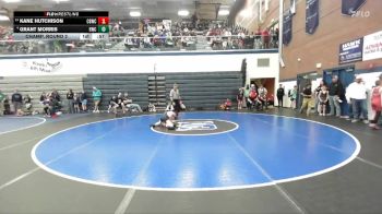 84 lbs Champ. Round 2 - Kane Hutchison, Challis Blackheart Wrestling Club vs Grant Morris, Hawk Wrestling Club