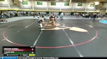 120 lbs Cons. Round 3 - Weston Haskell, Moorcroft Mat Masters Wrestlin vs Tukker Boe, Philip