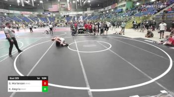 132 lbs Quarterfinal - Gabe Mortensen, Minot HS vs Kamron Alegria, Montrose Elite