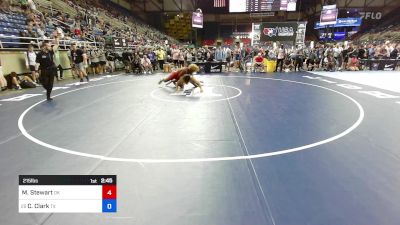 215 lbs Cons 64 #2 - Markus Stewart, OK vs Christian Clark, TX