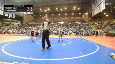 61 lbs Champ. Round 1 - Coty Tenney, Battlefield Wrestling Club vs Everett Able, Panther Youth Wrestling-CPR