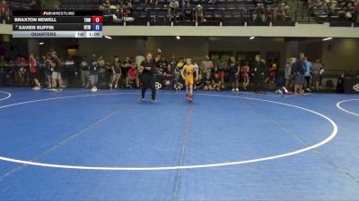 75 lbs Quarters - Braxton Newell, The Best Wrestler vs Xavier Ruffin, Ruffin Trained Wrestling
